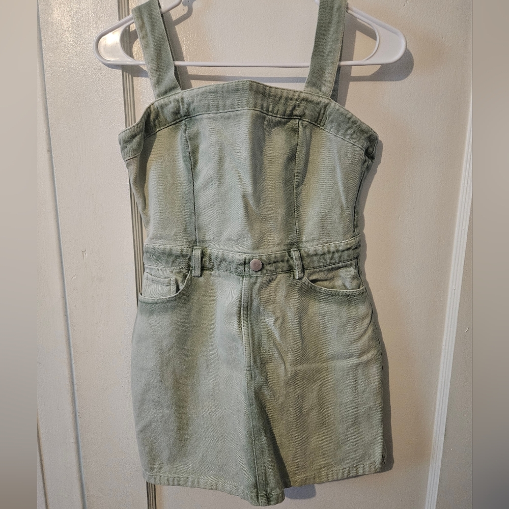 Lelis Green Denim Dress